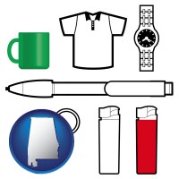 alabama typical advertising promotional items