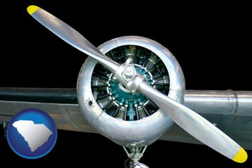 an aircraft propeller - with South Carolina icon