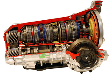 an automatic transmission cutaway