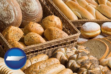 a baked goods assortment - with Tennessee icon