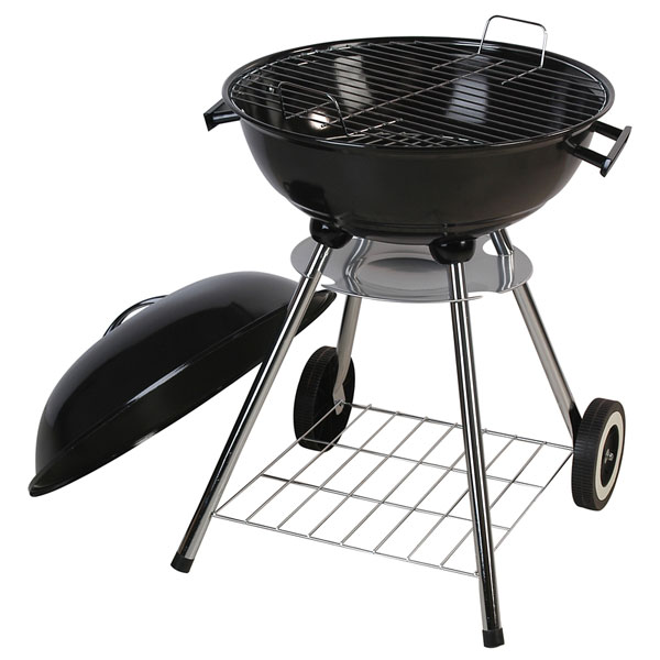 a kettle-style charcoal grill (large image)