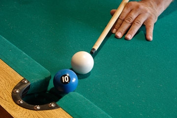 a billiards game