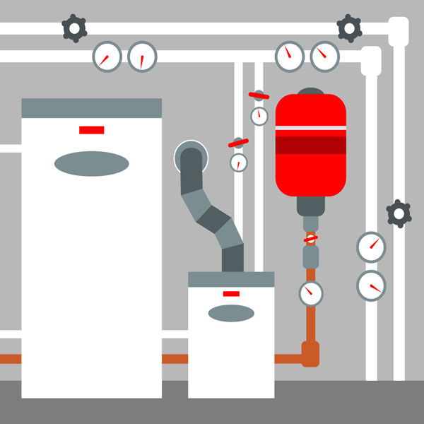 a boiler room furnace (large image)