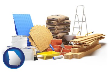 sample construction materials - with Georgia icon