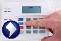 washington-dc setting a home burglar alarm