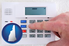 new-hampshire setting a home burglar alarm