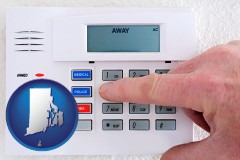 rhode-island setting a home burglar alarm