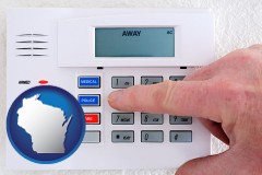 wisconsin setting a home burglar alarm