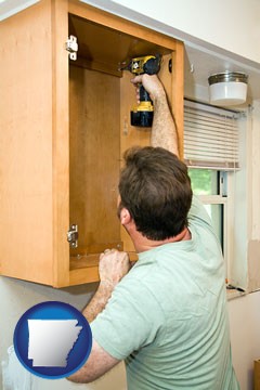 kitchen cabinet installation - with Arkansas icon