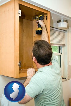 kitchen cabinet installation - with New Jersey icon