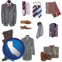 california men's clothing and accessories