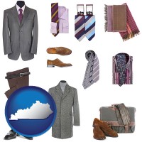 kentucky map icon and men's clothing and accessories