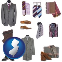 new-jersey map icon and men's clothing and accessories