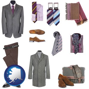 men's clothing and accessories - with Alaska icon