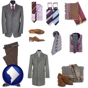 men's clothing and accessories - with Washington, DC icon
