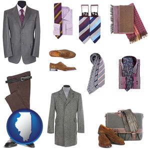 men's clothing and accessories - with Illinois icon