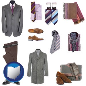 men's clothing and accessories - with Ohio icon