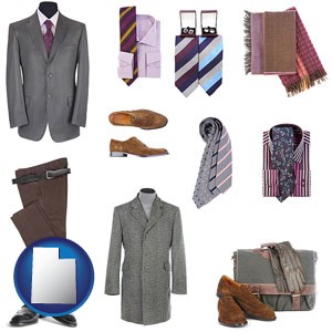 men's clothing and accessories - with Utah icon