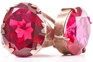 a costume jewelry ring