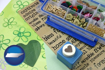 scrapbooking craft supplies - with Tennessee icon
