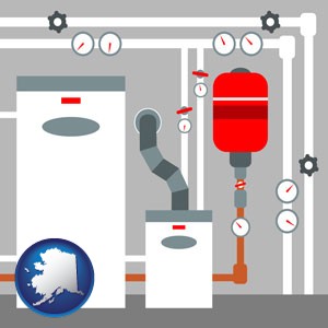 a boiler room furnace - with Alaska icon