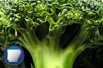 fresh broccoli - with Arkansas icon
