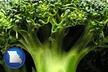 fresh broccoli - with Missouri icon