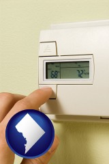 washington-dc a heating system thermostat