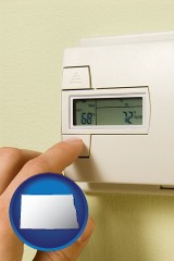north-dakota a heating system thermostat