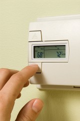 a heating system thermostat