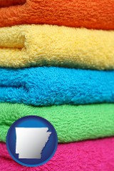 arkansas colorful bath towels