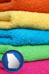 georgia colorful bath towels