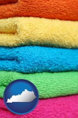 kentucky colorful bath towels
