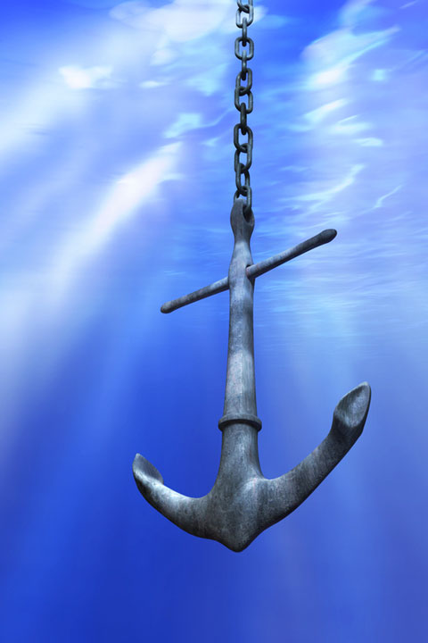 a marine anchor (large image)