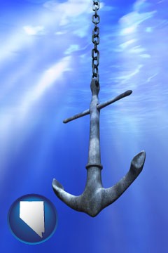 a marine anchor - with Nevada icon
