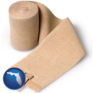a medical bandage - with Florida icon