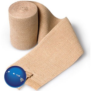 a medical bandage - with Hawaii icon