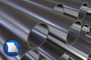 metal pipes - with Missouri icon