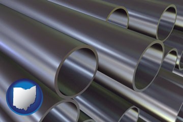 metal pipes - with Ohio icon