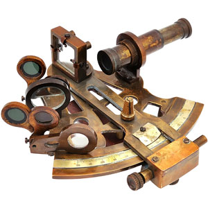 an old sextant