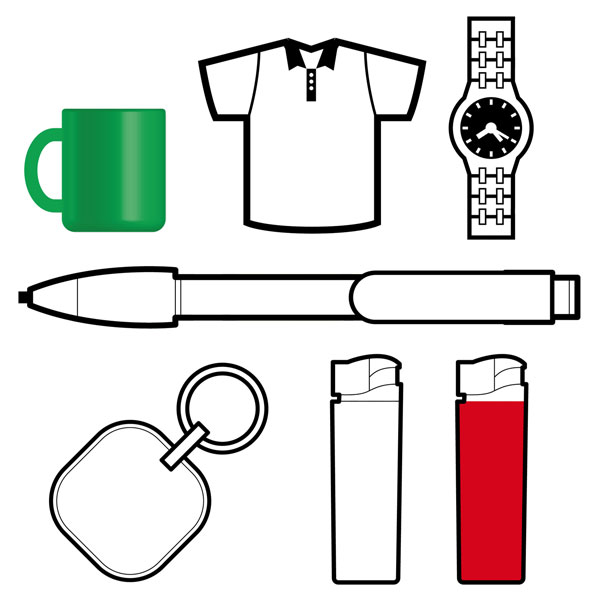 typical advertising promotional items (large image)