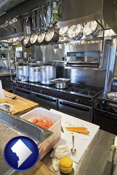 a restaurant kitchen - with Washington, DC icon