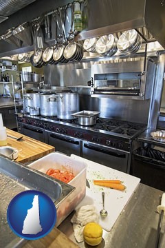 a restaurant kitchen - with New Hampshire icon