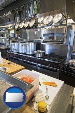 a restaurant kitchen - with Pennsylvania icon