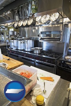 a restaurant kitchen - with Tennessee icon