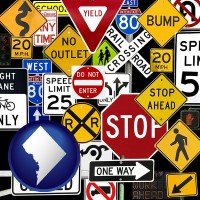 washington-dc road signs