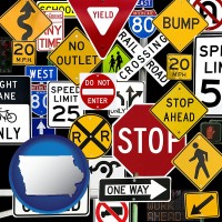 iowa road signs