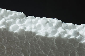 a white styrofoam insulation board