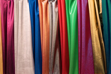 colorful synthetic fabrics