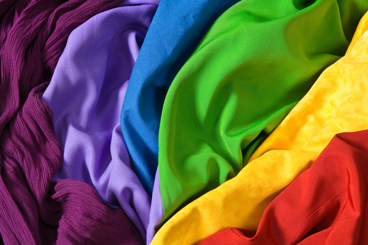 colorful textile fabrics (large image)